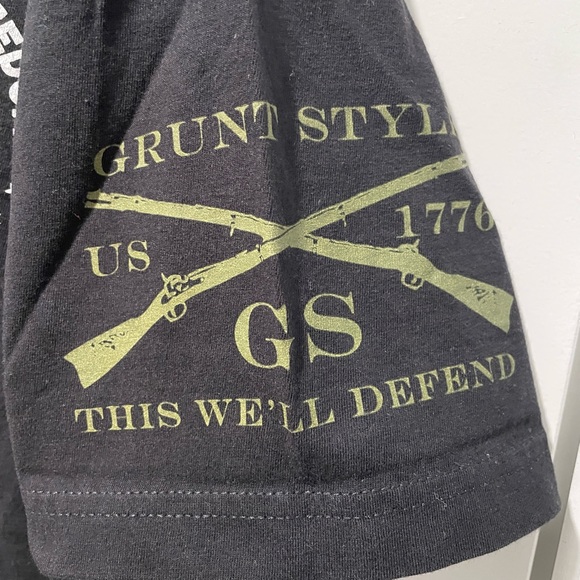 Grunt Style Smells like Freedom Whiskey Bacon Freedom Men’s Short sleeve t-shirt - Picture 5 of 6